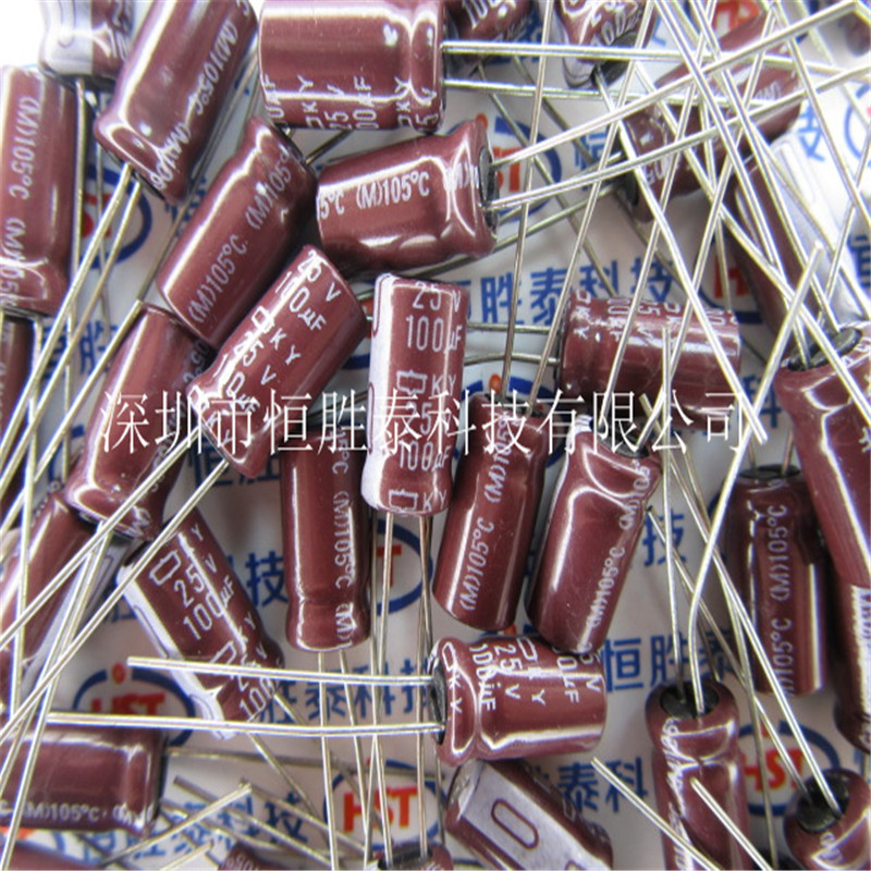 优质 电解电容100uF 25V体积：6*11mm直插铝电解电容-100uF尽在买卖IC网